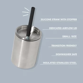 8 oz avanchy stainless steel baby toddler spill proof cup with straw sippy cups avanchy sustainable baby dishware 3 2000x