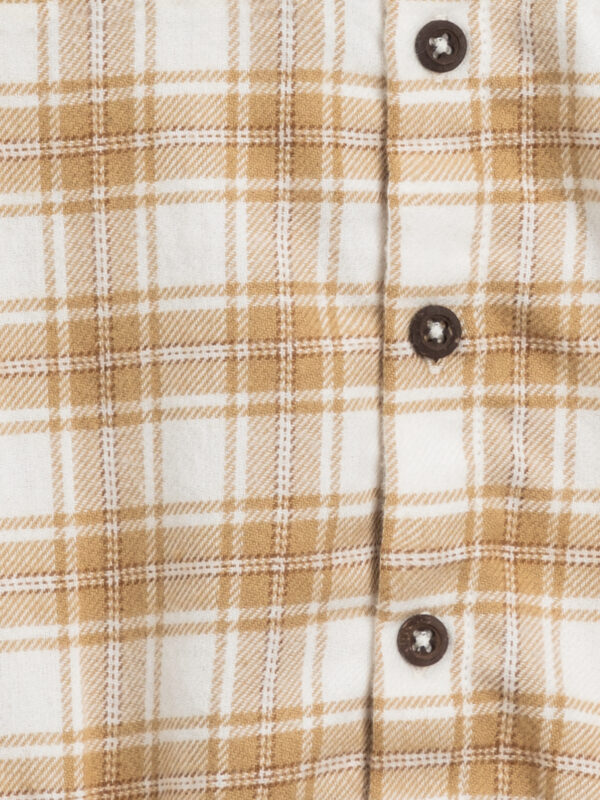 jackson flannel collared button down bodysuit